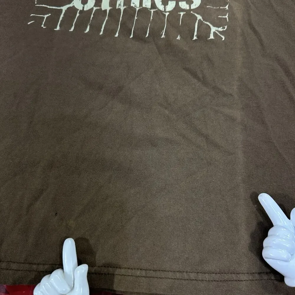 Vintage Etnies Skateboarding Brown T-Shirt Men’s Size Large Made In USA